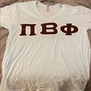 American Apparel Pi Beta Phi Stitched Letters Tee
